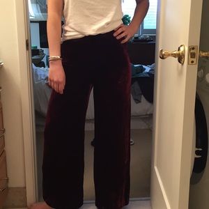 COPY - Maroon velvet pants